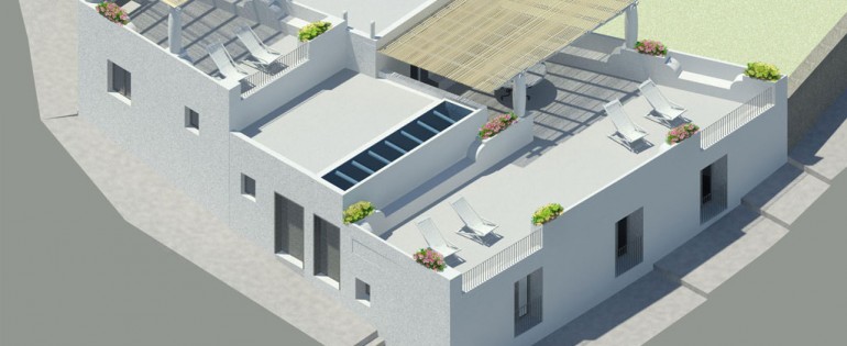 Progetto per la ristrutturazione di un immobile residenziale in localita’ Piscita’ di Stromboli isola di Stromboli – Lipari